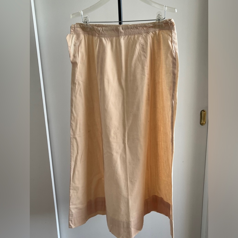 Women Saree Petticoat long Skirt inskirt 100% quality cotton light pink skin